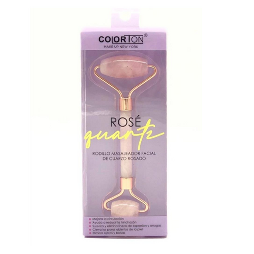 ROSE QUARTZ RODILLO MASAJEADOR FACIAL - COLORTON