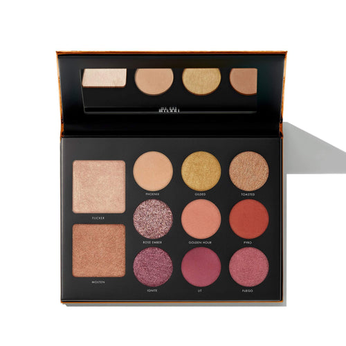 PALETA DE SOMBRAS Y ROSTRO GILDED EMBER HYPER PIGMENTED EYE & FACE PALETTE MILANI