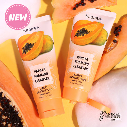 JABÓN FACIAL PAPAYA FOAMING CLEANSER MOIRA BEAUTY