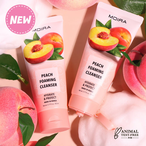 JABÓN FACIAL PEACH FOAMING CLEANSER MOIRA BEAUTY