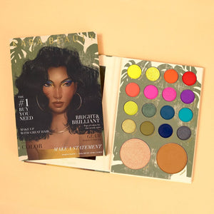 PALETA ES102 MAKE A STATEMENT SHADOW PALETTE KARA BEAUTY