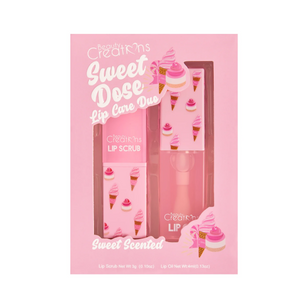 LIP OIL Y EXFOLIANTE SWEET DOSE DUO - BEAUTY CREATIONS